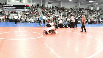 132 lbs Semifinal - Cayden Rios, TX vs Gabriel Serros, NM