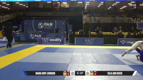 Talia Ann Green vs Maria Hope Johnson 2026 Pan Jiu Jitsu IBJJF Championship