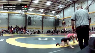 115 lbs Quarterfinal - Abigail Gonzalez, Miami Southridge vs Senna Grassman, Cleveland