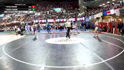 AA - 110 lbs Cons. Round 1 - Kuley Queer, Butte vs Titus Rivers, Helena