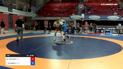 130 lbs Consolation - Wes Catheart, Regional Training Center South vs Toby Erickson, Army (WCAP)