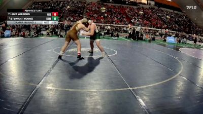 5A 285 lbs Champ. Round 1 - Stewart Young, Bonneville vs Luke Wilford, Vallivue