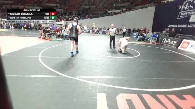 6A Boys 285 lbs Champ. Round 2 - Austin Phillips, Newberg Boys vs Siosaia Tuiileila, Franklin Boys