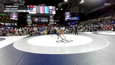 100 lbs Quarters - Garrett Bjerga, MN vs Kenly Estevez, FL