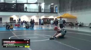 197 lbs Cons. Round 2 - Caleb Tackett, Wilmington College (oh) vs Marquel Henry, Ohio Wesleyan University