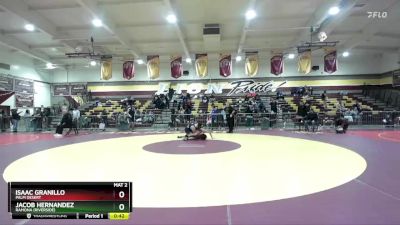 157 lbs Cons. Round 4 - Isaac Granillo, Palm Desert vs Jacob Hernandez, Ramona (Riverside)