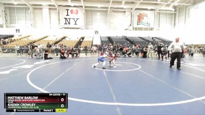 71 lbs 1st Place Match - Kaiden Crowley, Journeymen Wrestling Club vs Matthew Barlow, Grain House Grapplers Wrestling Club