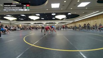 130 lbs Consi Of 16 #2 - Kaelena Ahrens, Vacaville WC vs Penelope Pepperdine Le, Rancho Bernardo HS