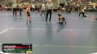 65 lbs Cons. Round 2 - Kai Strachan, Nebraska Elite vs Jaxon Walters, Viking Wresting Club