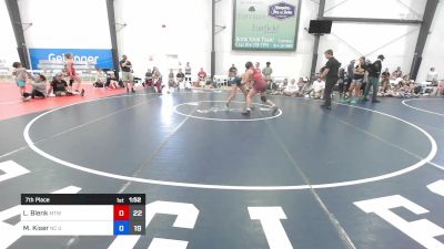 58 kg 7th Place - Lily Blenk, New England Trappers West vs Mia Kiser, NC United