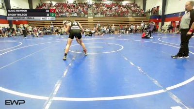 157 lbs Quarterfinal - Isaac Newton, Jenks vs Brody Wilson, Sand Springs HS