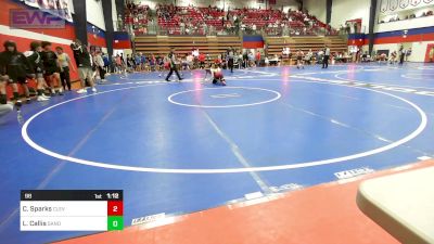 98 lbs Quarterfinal - Carlos Sparks, Cleveland vs Lincoln Callis, Sand Springs