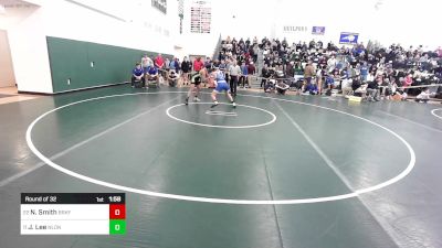 144 lbs Round Of 32 - Nathaniel Smith, Brookfield/Shepaug vs Jaquis Lee, New London