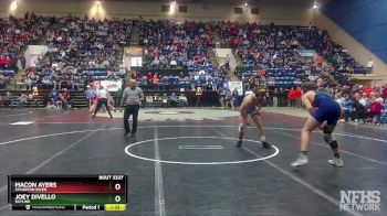 3 - 165 lbs Semifinal - Macon Ayers, Staunton River vs Joey DiVello, Skyline