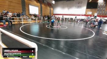 110 lbs Cons. Round 3 - Jerrell Mcleod, Wyoming Indian Middle School vs Braxton Marcotte, CY Middle School