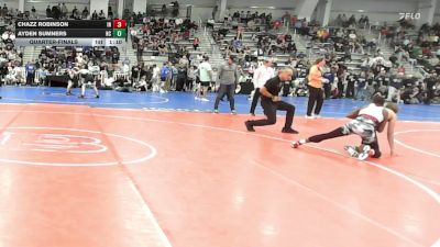126 lbs Quarterfinal - Chazz Robinson, IN vs Ayden Sumners, NC
