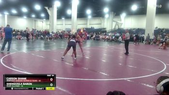 170 lbs Round 1 (8 Team) - Carson Shank, Nebraska Wonder Women (A Team) vs Shenshaila Baron, MIAMI ALLSTARS