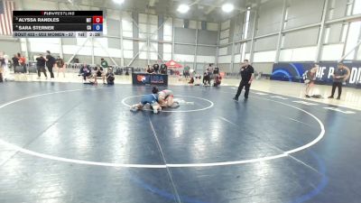 U23 Women - 57 lbs Cons. Semis - Alyssa Randles, MT vs Sara Sterner, CA
