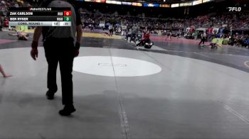 126 lbs Cons. Round 1 - Ben Ryser, Mead vs Zak Carlson, Rigby