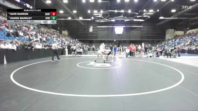 150 lbs 3rd Place Match - Nate Barron, Newton vs Kaden Markley, Overland Park - Blue Valley Southwest HS