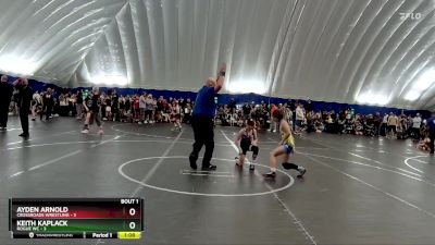 80 lbs Finals (2 Team) - Keith Kaplack, Rogue WC vs Ayden Arnold, Crossroads Wrestling