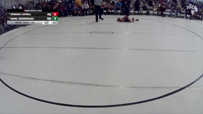 19 lbs Cons. Round 1 - Isael Rodriguez, Warrior Wrestling Academy vs Joshua Lovell, Palmyra Wrestling Club