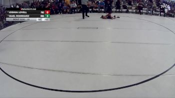 19 lbs Cons. Round 1 - Isael Rodriguez, Warrior Wrestling Academy vs Joshua Lovell, Palmyra Wrestling Club