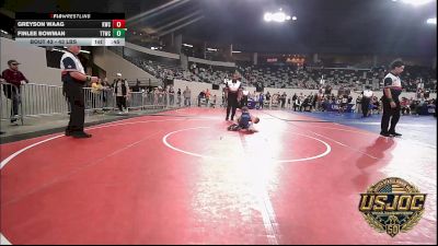 43 lbs 3rd Place - Greyson Waag, Keystone Wrestling Club vs Finlee Bowman, Team Tulsa Wrestling Club