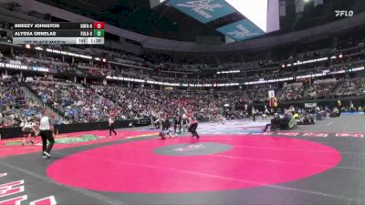 G125-4A 1st Place Match - Alyssa Ornelas, Fort Lupton Girls vs Breezy Johnston, Holy Family Girls