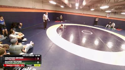 80-86 lbs Round 3 - Jonathan Dryden, Mine Yard Dogs vs Daxton Telford, Sanderson Wrestling Academy