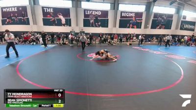 98 lbs Champ. Round 2 - Ty Mondragon, Texas Select Wrestling vs Sean Simonetti, Rise Wrestling