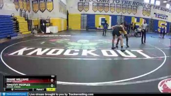 152 lbs Quarterfinal - Shane Williams, Ridge Community vs Timothy Peoples, George Jenkins