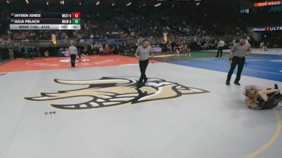 Cons. Round 1 - Jayden Jones, Omaha Westside vs Julia Pelach, Millard West