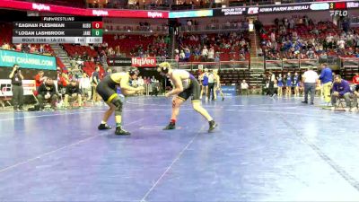 1A-215 lbs Cons. Round 5 - Eaghan Fleshman, Alburnett vs Logan Lashbrook, Janesville