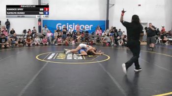 58 lbs Rr Rnd 1 - Kandice Spry, Ohio Goons - W vs Katelyn Nunez, Team Worldwide - W