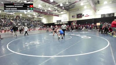 120 lbs Cons. Round 4 - Juliet Martin, Westlake vs Savannah Gutierrez, Redlands East Valley