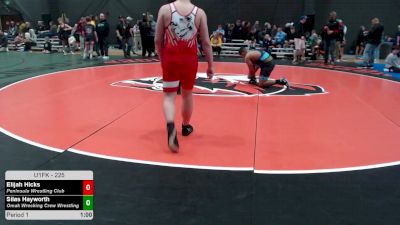 225 lbs Champ. Round 3 - Elijah Hicks, Peninsula Wrestling Club vs Silas Hayworth, Omak Wrecking Crew Wrestling