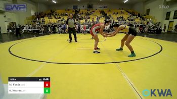 117 lbs Semifinal - Mikaela Fields, Grove vs Kiara Warren, Jay