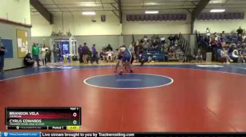 180 lbs Round 2 - Brandon Vela, Sheridan vs Cyrus Edwards, Thunder Basin High School