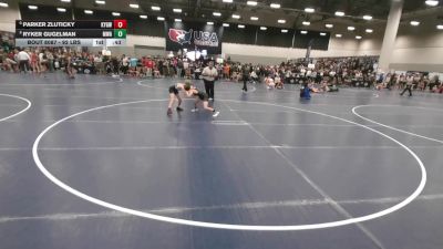 92 lbs Champ. Rd Of 16 - Parker Zluticky, Kansas Young Guns Wrestling Club vs Ryker Gugelman, Moen Wrestling Academy