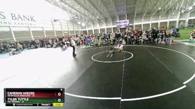 92 lbs Semis & Wb (16 Team) - Tyler Tuttle, Mat Demons vs Cameron Hoezee, Salem Elite Wrestling