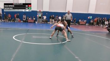 113 lbs Cons. Round 3 - Cole Spence, Haddonfield High Schol vs Sayan Rao, Holmdel