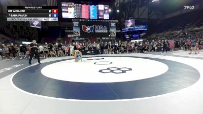 130 lbs Champ. Rd Of 64 - Kit Alsaker, WI vs Sara Pauls, NY
