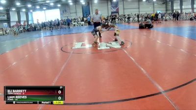 72 lbs Rd# 2 10:30am Friday - Liam Reeves, POWA vs Eli Barrett, Terps XPress