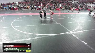 110 lbs Cons. Round 4 - Vincent Keao, Crandon Cardinals vs Tyler Faymoville, Waupun Youth Wrestling Club