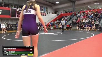110 lbs Cons. Semi - Kalli Barber, Central DeWitt vs Tess Richards, Solon