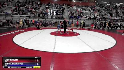 80 lbs Round 2 - Lilly Matzen, WA vs Sophia Rodriguez, WA