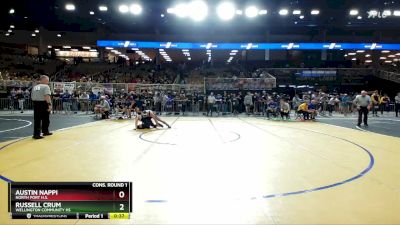 3A 138 lbs Cons. Round 1 - AUSTIN NAPPI, North Port H.S. vs Russell Crum, Wellington Community Hs