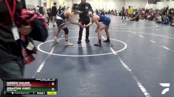 147 lbs Quarterfinal - Sebastian Jundy, Dakota WC vs Andrew Kiaunis, Reed City Youth Wrestling