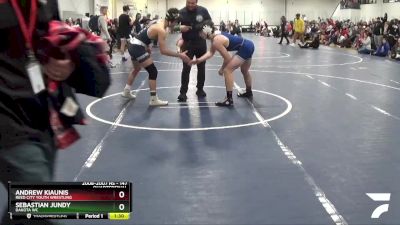 147 lbs Quarterfinal - Sebastian Jundy, Dakota WC vs Andrew Kiaunis, Reed City Youth Wrestling